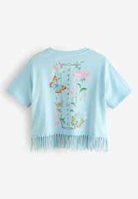 Next SEQUIN FRINGE - Printtipaita - blue