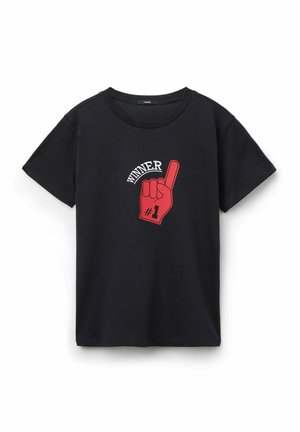 T-Shirt print - blau deep blue stwinner