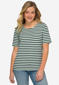 LAURASØN CLASSIC FIT - Triko s potiskem - deep mint