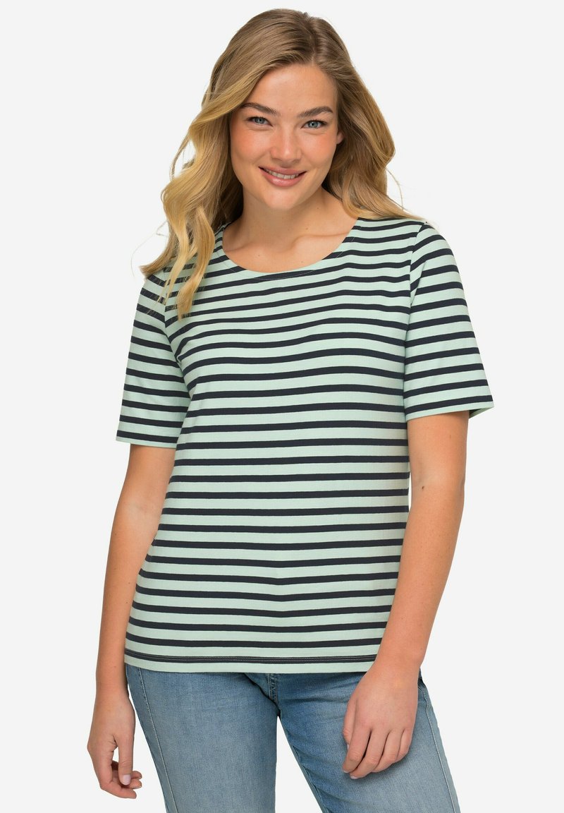 LAURASØN CLASSIC FIT - Triko s potiskem - deep mint