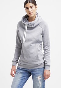 Urban Classics RAGLAN HIGH NECK  - Jersey con capucha - grey