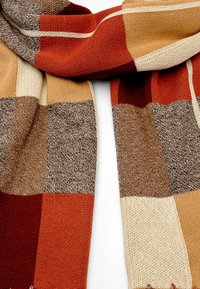 SIDEGREN Sjal - brown > orange