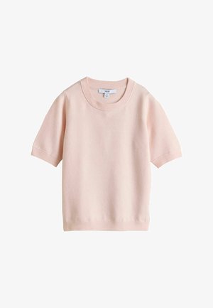 Next, SUPERSOFT SHORT SLEEVE KNITTED T-SHIRT - Lihtne T-särk - light pink