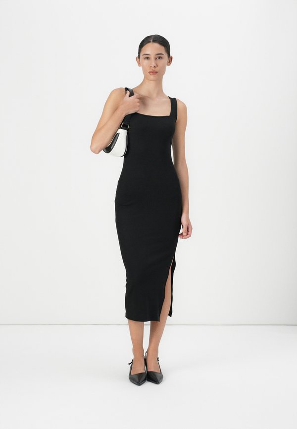 FITTED SQAURE NECK MIDI  DRESS - Jersey dress4