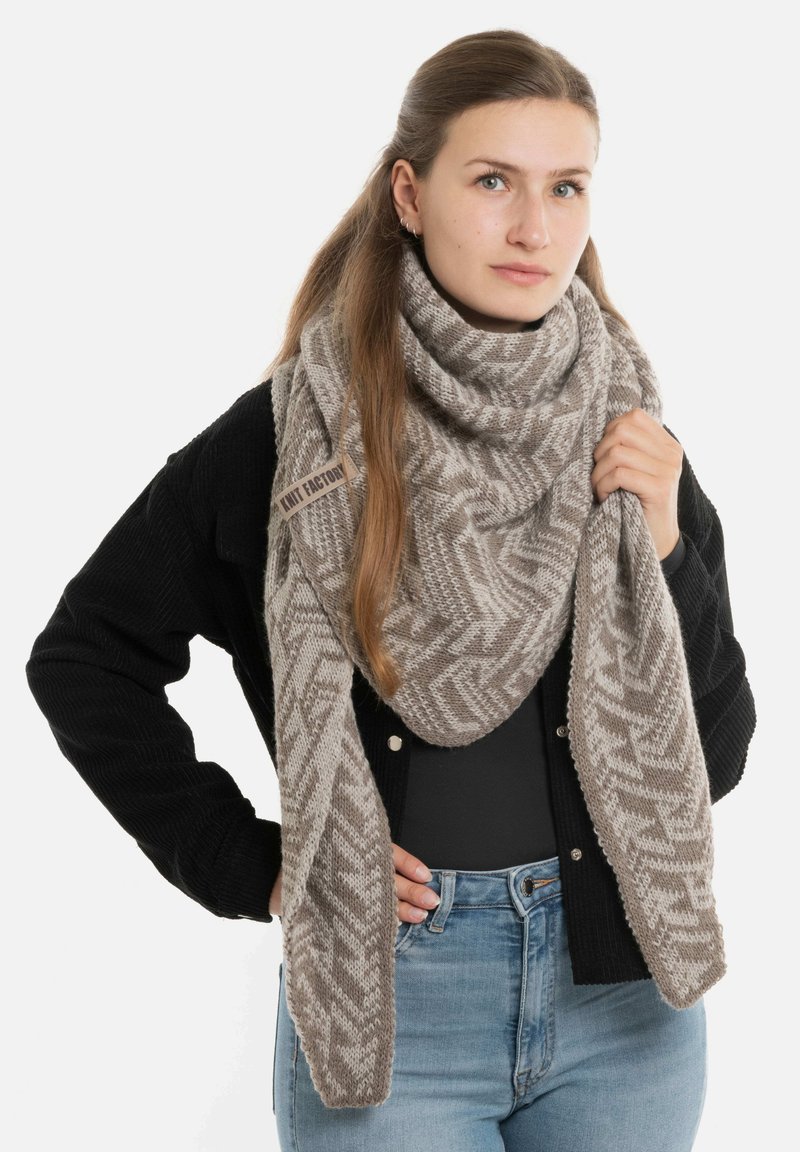 Knit Factory JOSH - Sjaal - marron iced clay