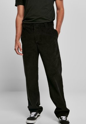 CORDUROY WORKWEAR PANTS - Chinos - black