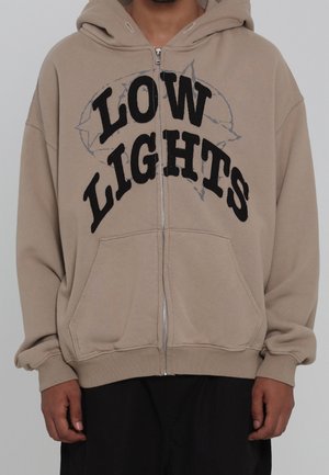 LOW LIGHTS STUDIOS® Felpa con zip - beige