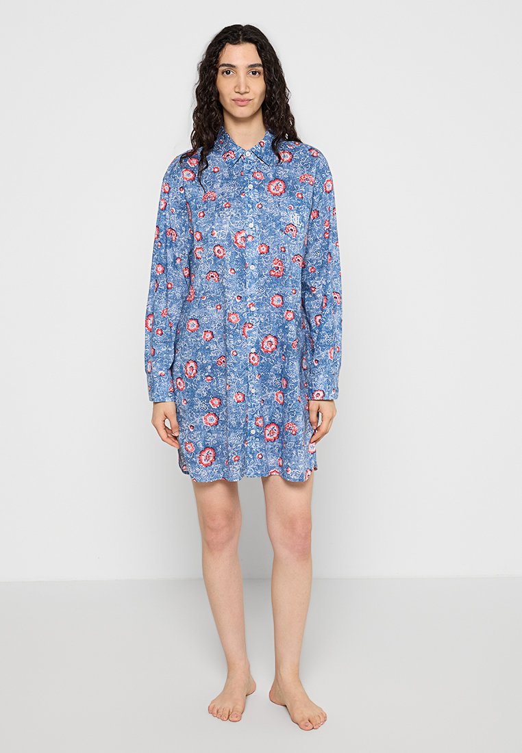 Lauren Ralph Lauren Nachtjapon blauw Lauren Ralph Lauren Nachtjapon blauw
