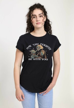 STAR WARS: MANDALORIAN FOURTH BE WITH YOU - Print T-shirt - black
