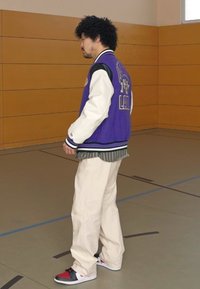 New Era NBA LOS ANGELES LAKERS FLORAL VARSITY JACKET - Ρούχα για κλαμπ - dark blue