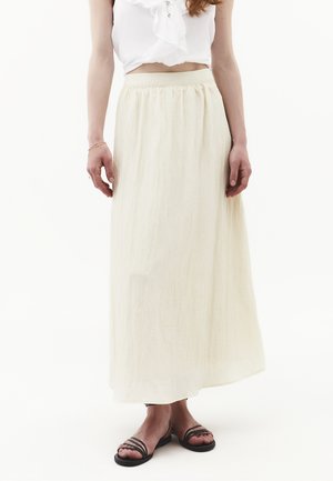 OXXO, OXXO FLARED LONG HIGH WAIST WOVEN SKIRT - A-lijn rok - almond milk