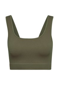 Sports-BH'er med medium støtte - dusty olive