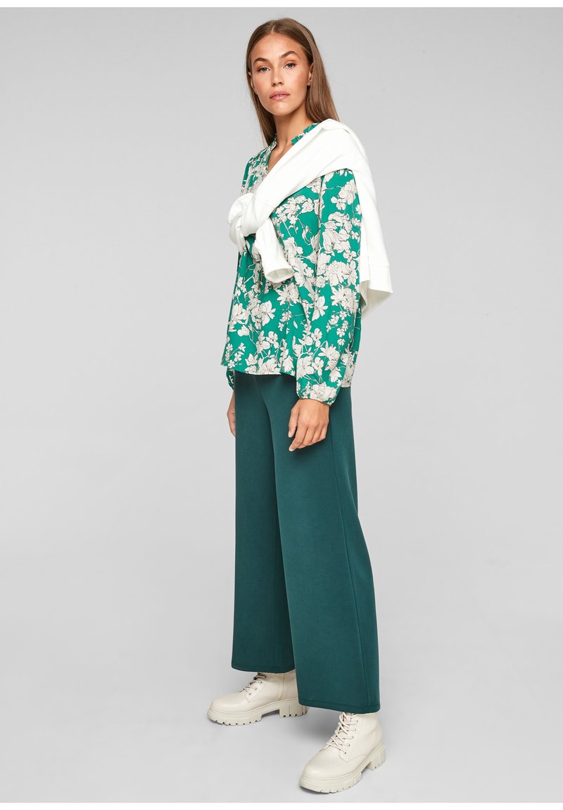Damen Kleider | s.Oliver Tunika green aop/grün - QW30071 Damen Kleider | s.Oliver Tunika green aop/grün - QW30071