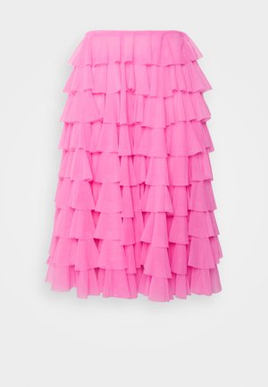 Norma Kamali RUFFLE SKIRT - Jupe plissée - candy pink