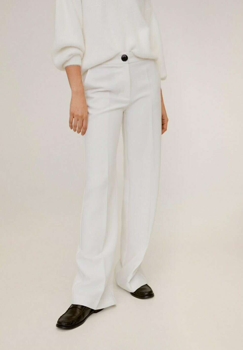 Mango SIMON-I - Broek - ecru/wit - Zalando.nl