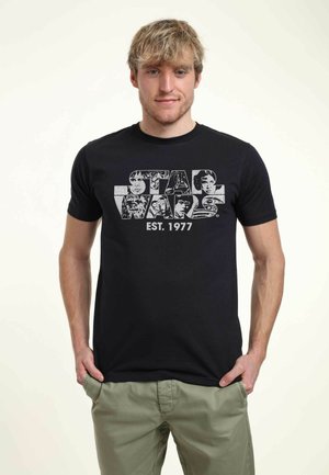 STAR WARS LOGO FACES  - T-shirt print - navy blue