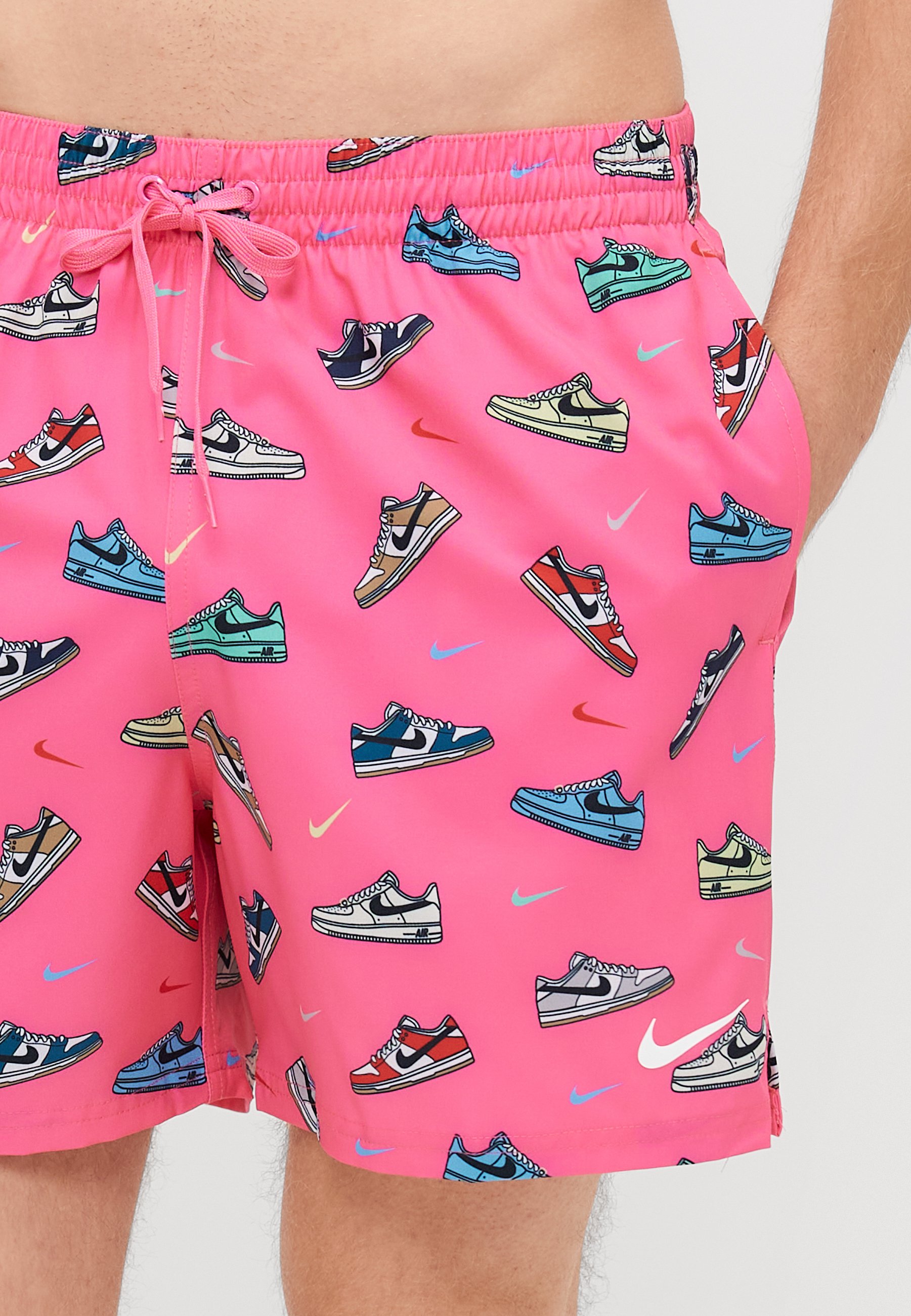 pink nike swim shorts