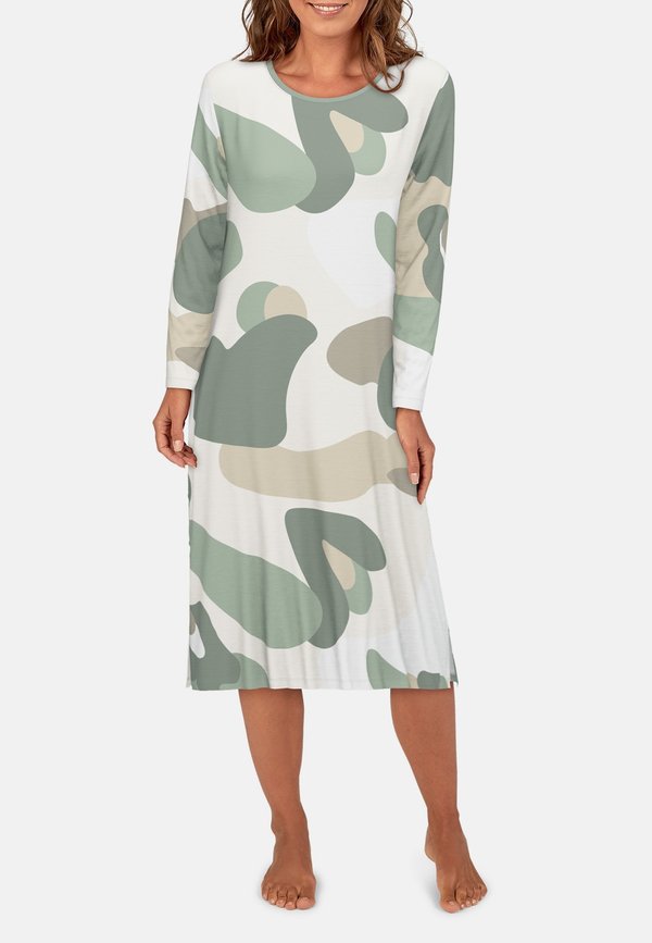 Nachthemd - grün mittel allover