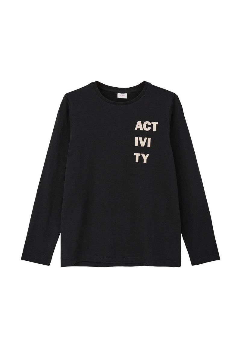 s.Oliver Langarmshirt - schwarz