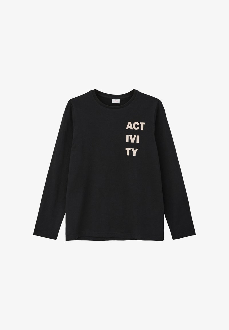 s.Oliver Langarmshirt - schwarz