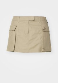 POCKET SKIRT - Mini skirt - beige
