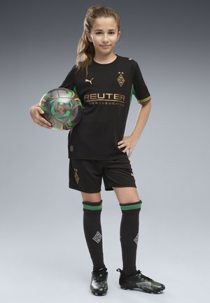 Puma, BORUSSIA MÖNCHENGLADBACH 26/27 SHORTS UNISEX - Equipación de clubes - black-archive green