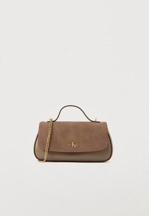 BRUSHED HANDLE CHAIN BAG - Plecu soma - desert taupe
