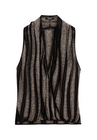 CROSSOVER HALTER  - Top - black