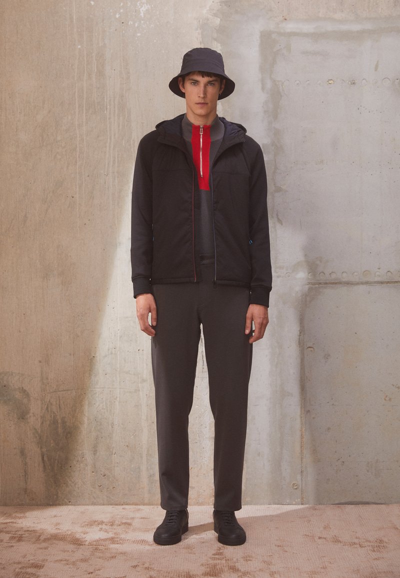 PS Paul Smith HOODED MIXED MEDIA JACKET Veste misaison black/noir