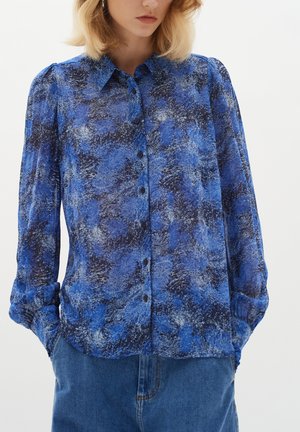 DAVILA - Camisa - dark blue dancing wall