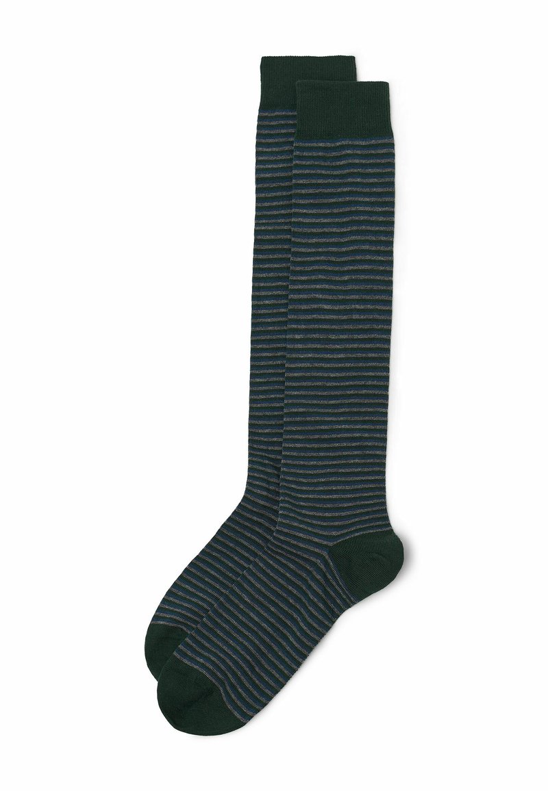 Calzedonia Kniestrümpfe - d verde scuro righe