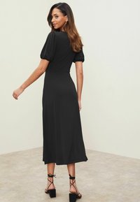 Lipsy JERSEY PUFF SHORT SLEEVE  - Rochie de zi - black