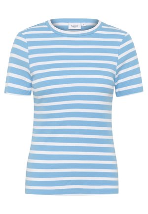 Saint Tropez ASTER SS STRIPE - Print T-shirt - all aboard white stripe