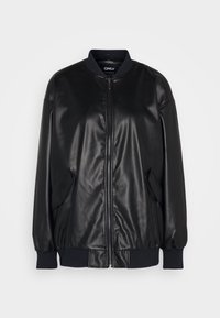 ONLINA OVERSIZED - Bunda z nepravej kože - black