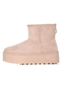 Elara Botines con plataforma - beige