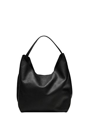 Massimo Dutti, MEDIUM NAPPA LEATHER SHOULDER BAG - Handbag - black
