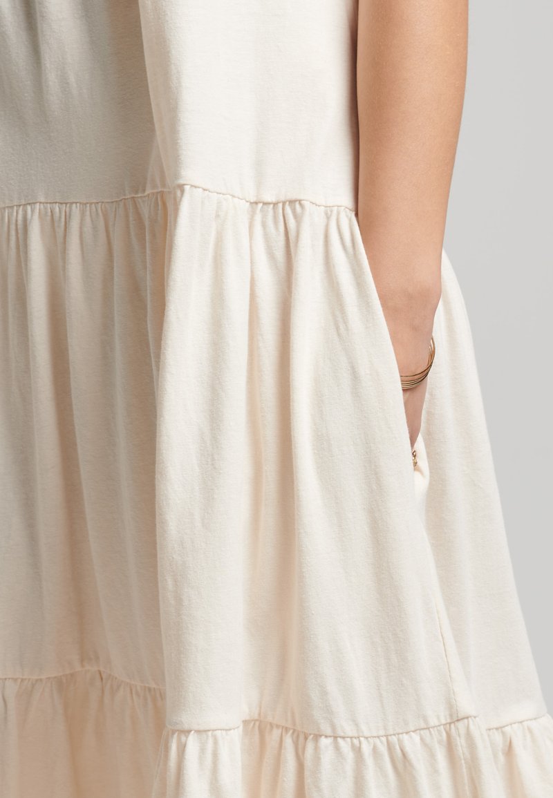 Damen Freizeitkleider | Superdry Jerseykleid cream quartz/hellgelb - QV65430 Damen Freizeitkleider | Superdry Jerseykleid cream quartz/hellgelb - QV65430
