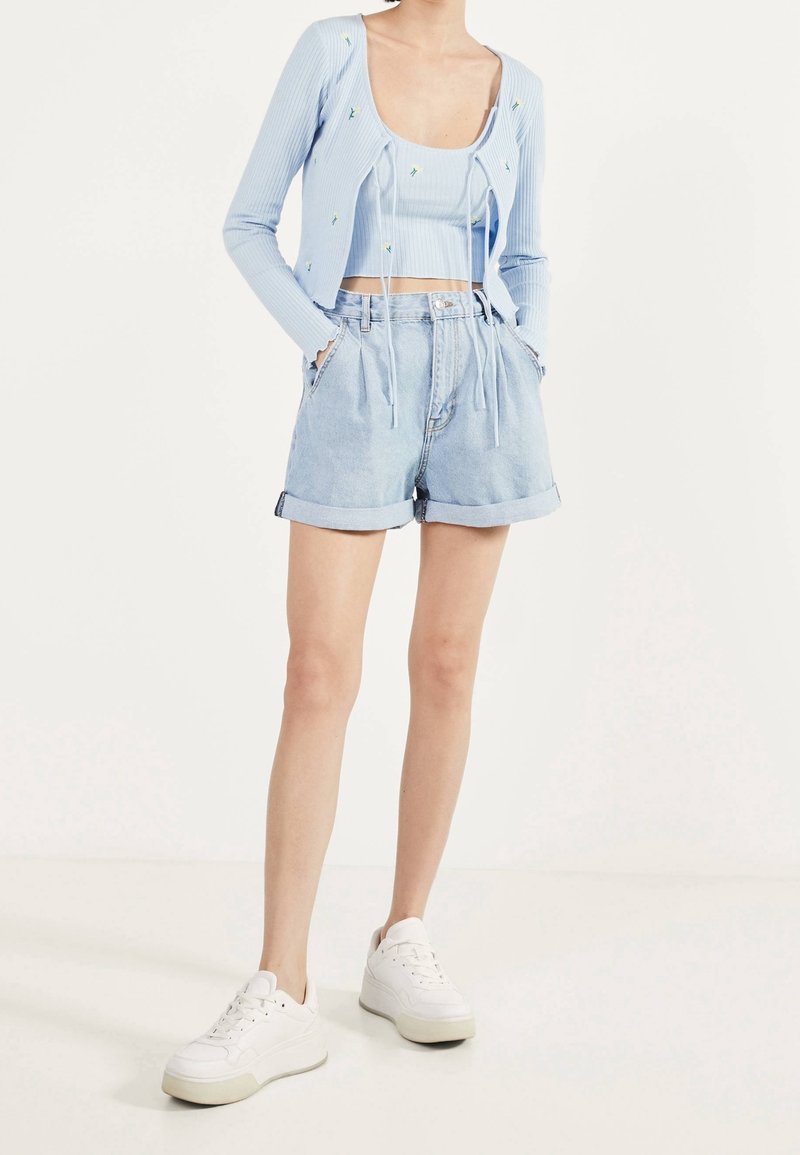 Bershka Cardigan light blue (Pre-owned)