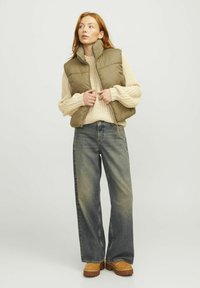 JJXX JXSOLVEJ PUFFER VEST - Smanicato - kelp