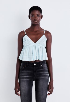 BDG Urban Outfitters BELLA BABYDOLL - Débardeur - blue