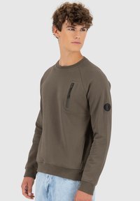 alife & kickin FABIO - RUNDHALS - Felpa - stone