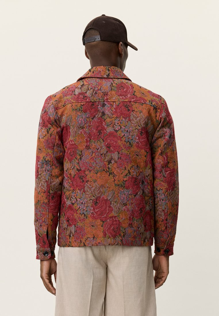 Les Deux MARSEILLE JACQUARD - Light jacket - red dahlia/light red