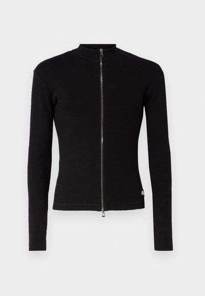 Dhruv Kapoor ZIPPED TURTLENECK UNISEX - Užtrauktuku užsegamas treningas - black