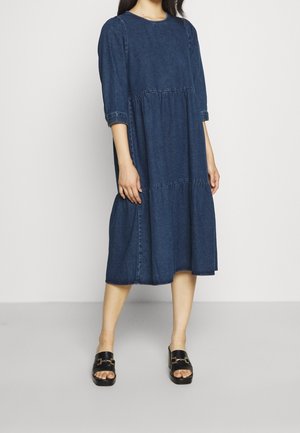 Maxikleid - blue denim