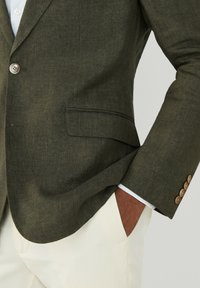 Hackett London DELAVE HOPSACK - Sakko - khaki