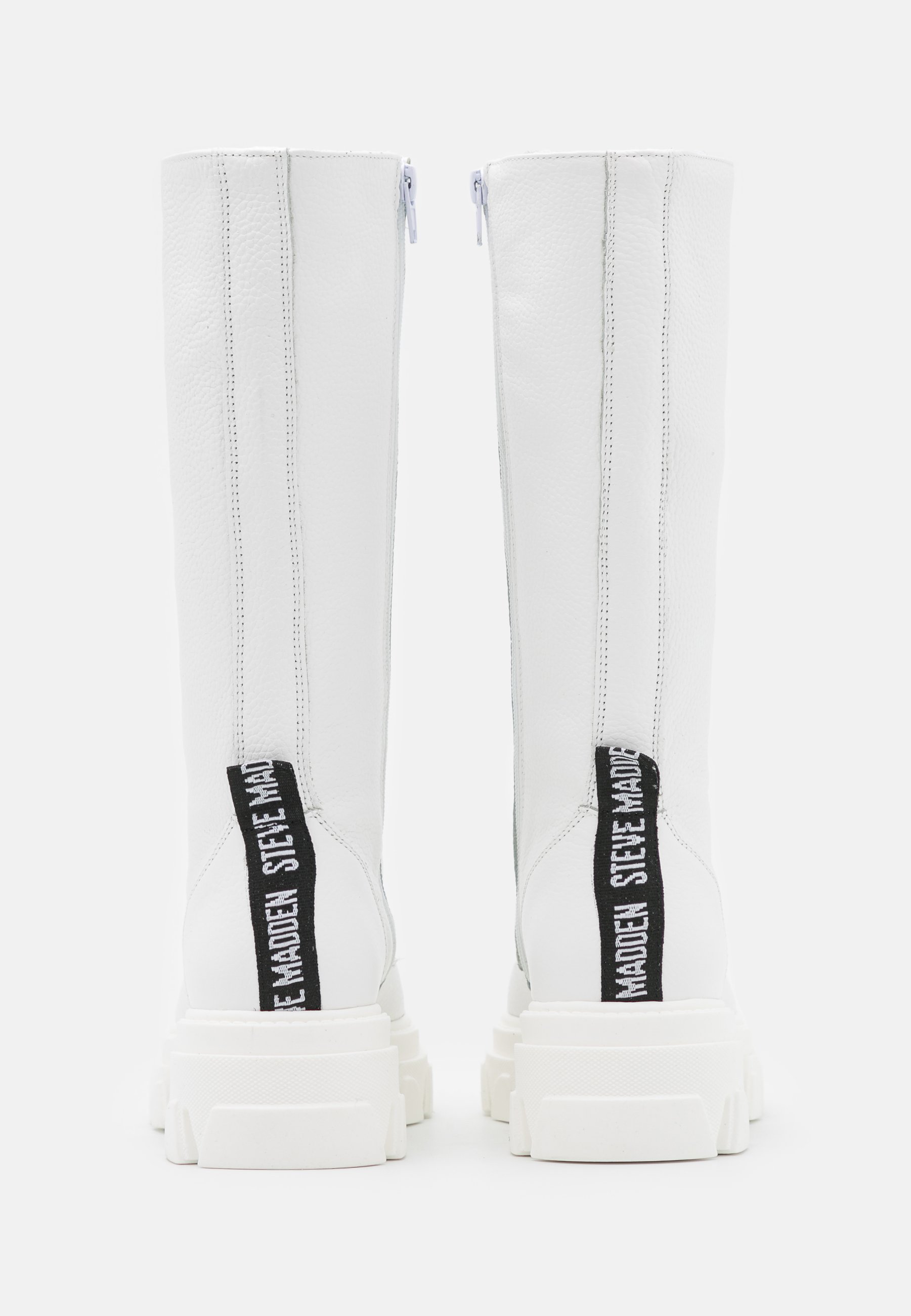 steve madden white platform boots