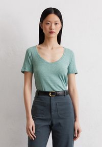 Marc O'Polo V-NECK REGULAR  - T-shirt basic - pure teal