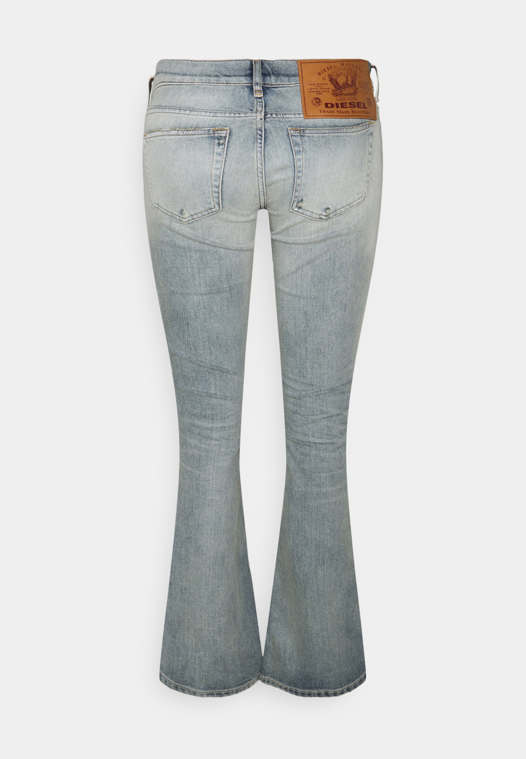Diesel D-EBBEY-X - Jeans a zampa - bleached blue/denim délavé - Zalando.it