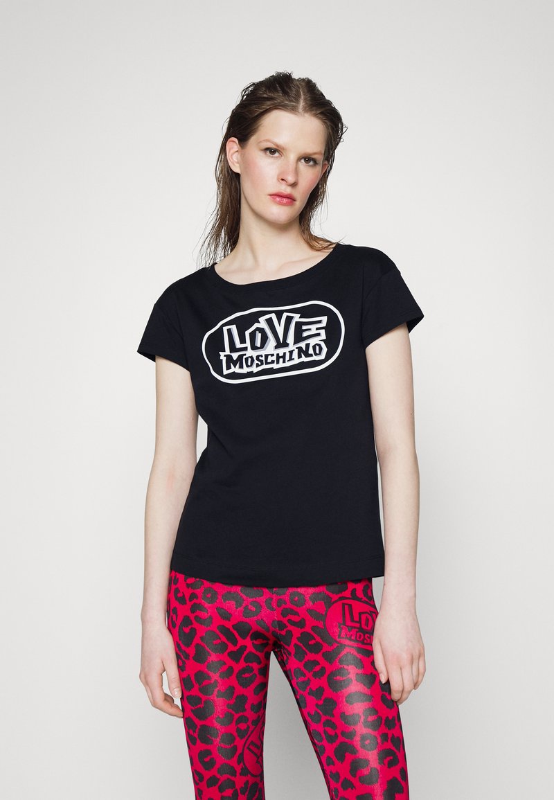 Love Moschino Black Viscose Women's Shirt