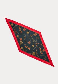 PRINT SILK TWILL DIAMOND SCARF - Halsdoek - navy
